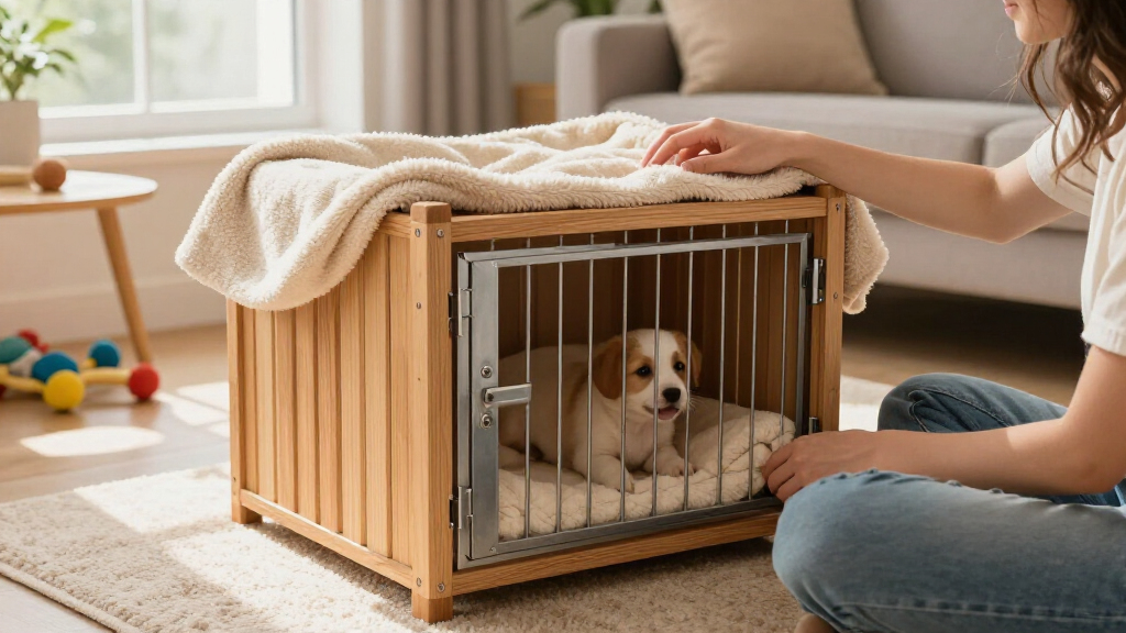 dog crate for nighttime crate training
