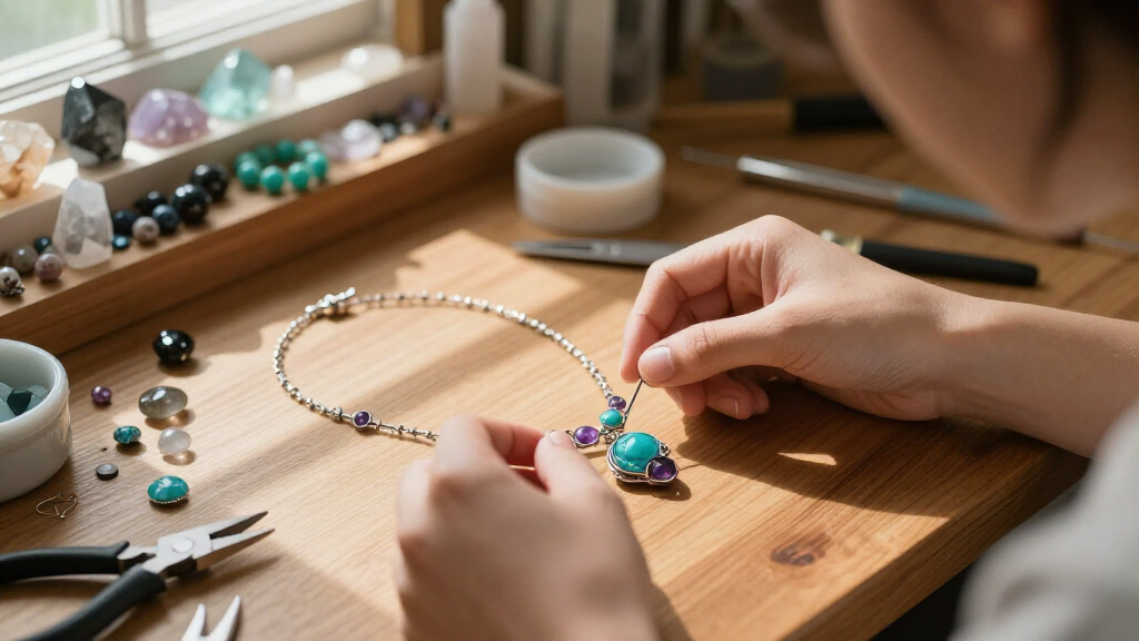 crystal healing jewelry
