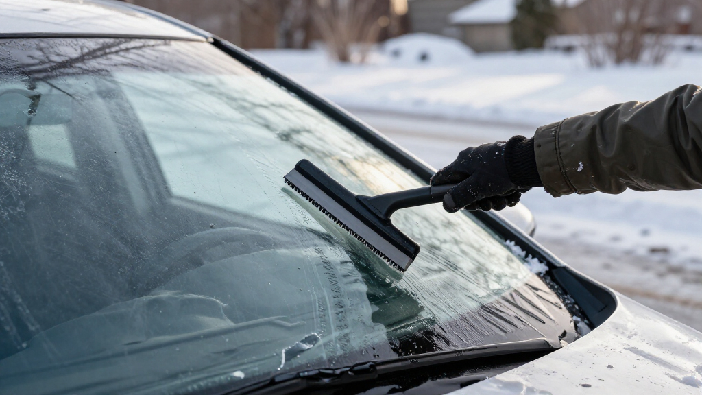 winter windshield de icer tools