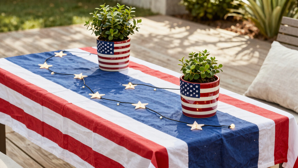 patriotic outdoor patio decor