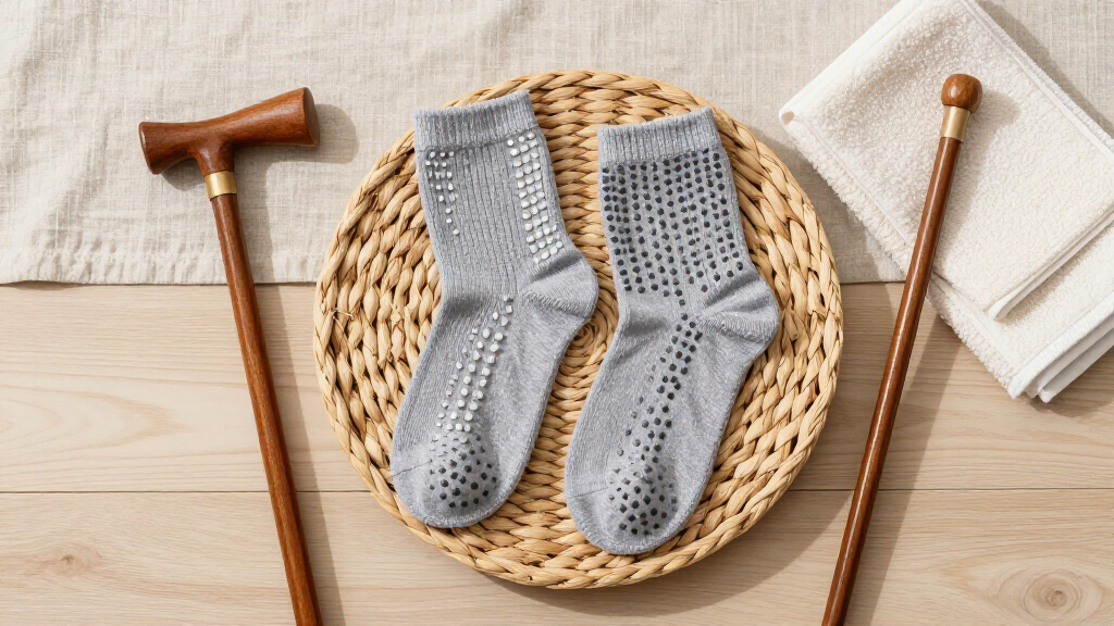 best non slip grip socks for elderly fall prevention