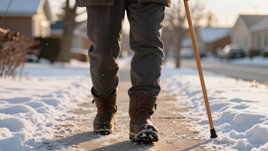 winter boots for seniors slip resistant premium