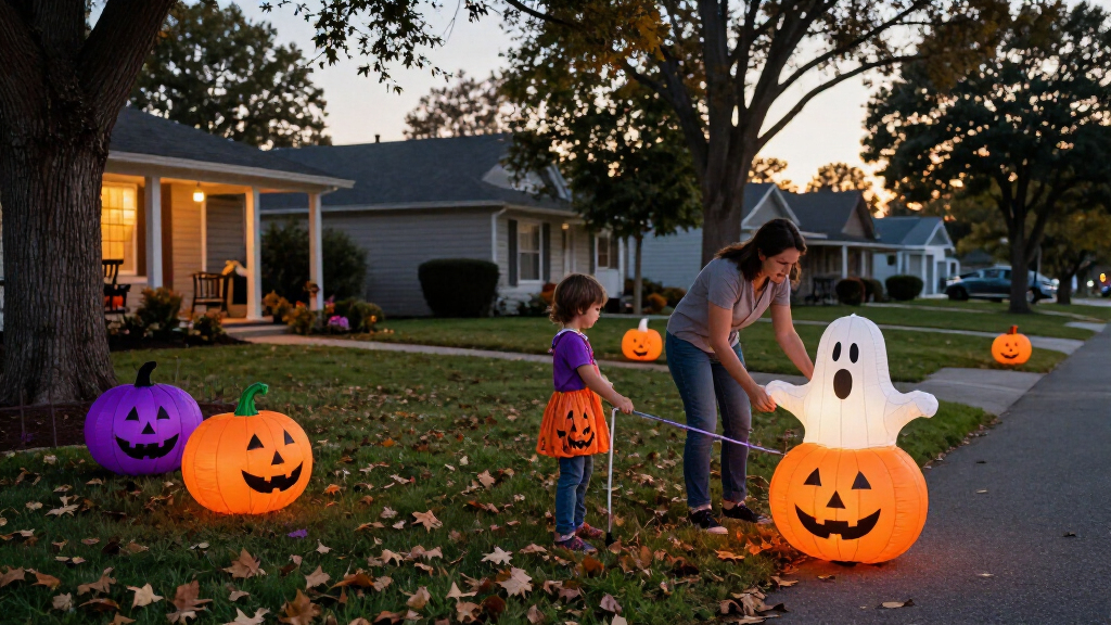 outdoor Halloween inflatables