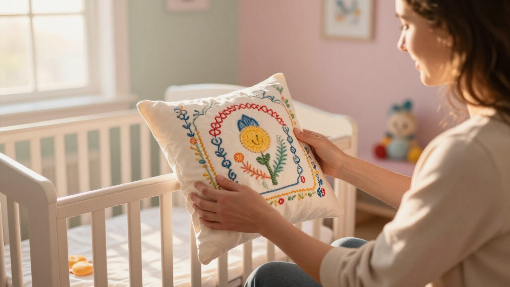 personalized throw pillow nursery