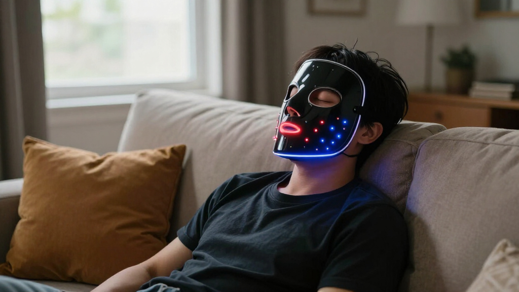 best LED mask with red and blue light