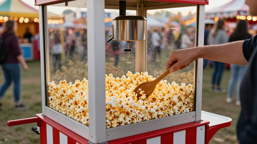 popcorn machine cart
