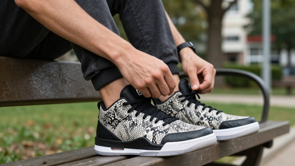 best snake print basketball sneakers