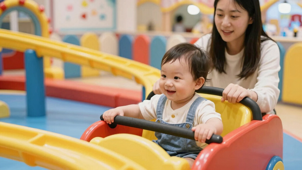 indoor roller coaster ride on set for toddlers