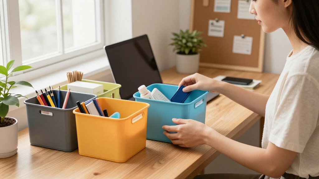 student desk organization bins