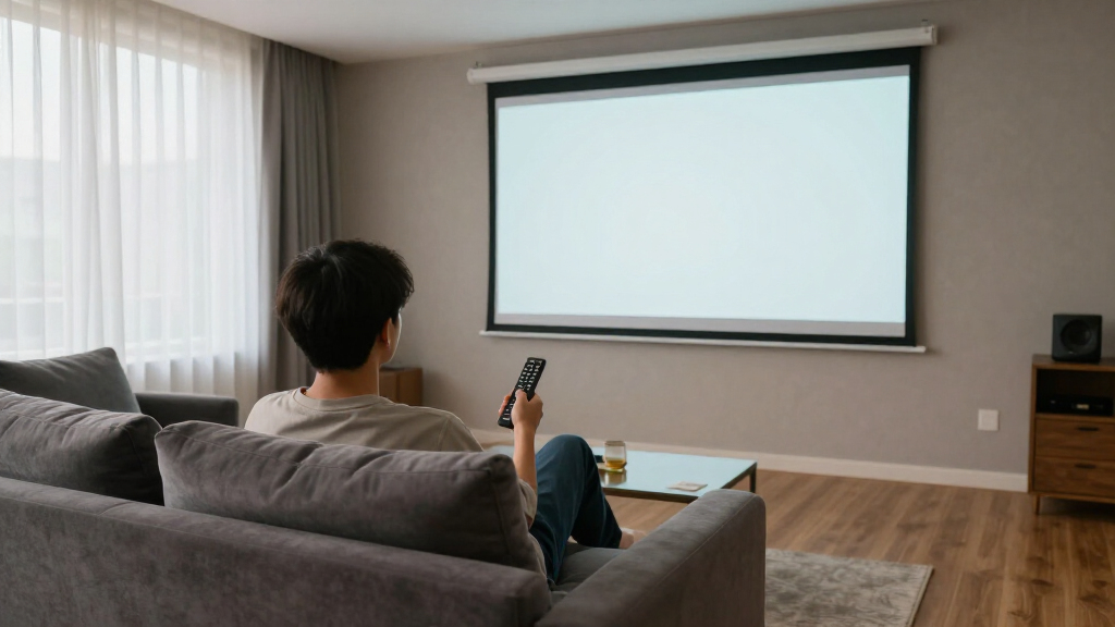 seating distance projector screen