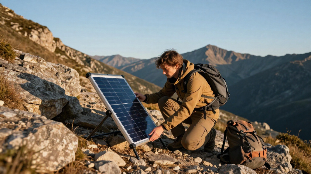 portable solar panel with kickstand