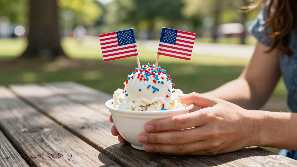 patriotic ice cream toppings