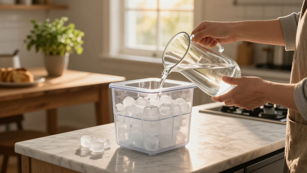 clear ice maker countertop