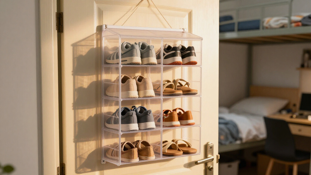 best dorm room over-the-door shoe organizer