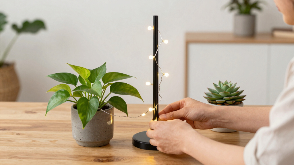 best indoor plant stand with lights