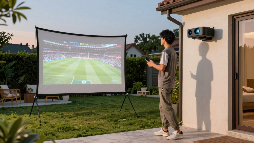 best outdoor sports projector for backyard watch parties