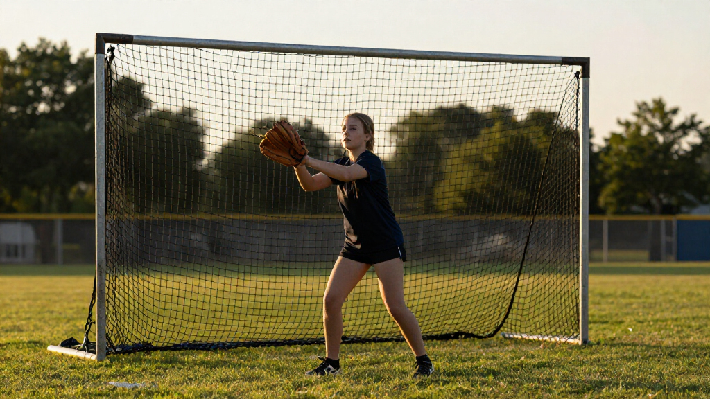 bullpen catcher nets for fastpitch