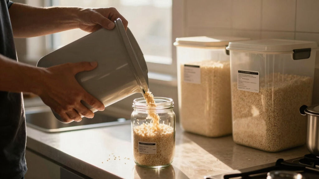 high capacity rice storage containers