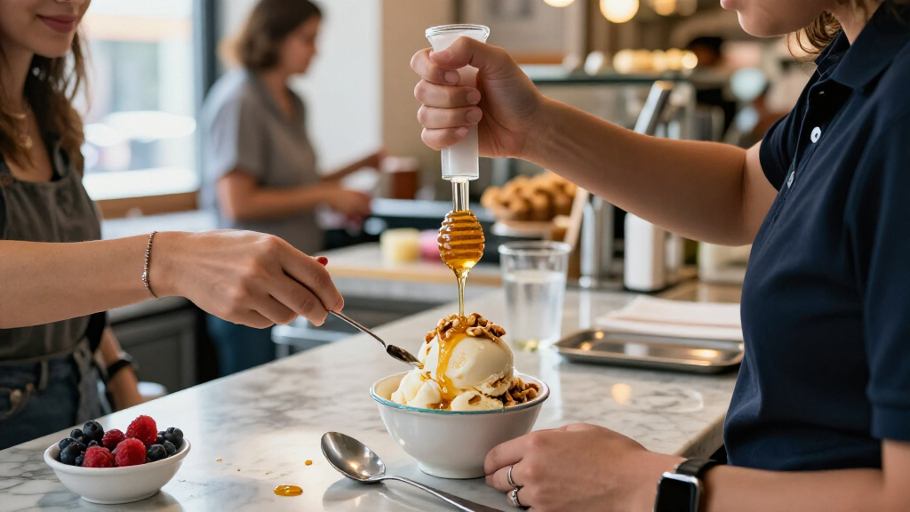honey dispensers for dessert bars