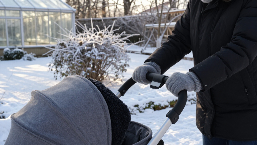 stroller hand muff winter walks