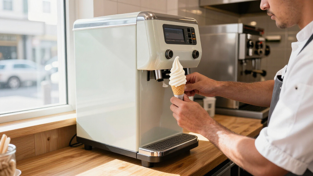 3 flavor soft serve machine for restaurants