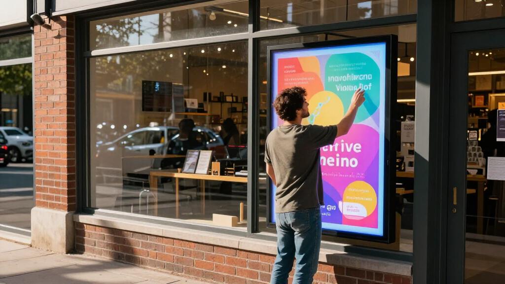 best commercial LED poster display for small business signage