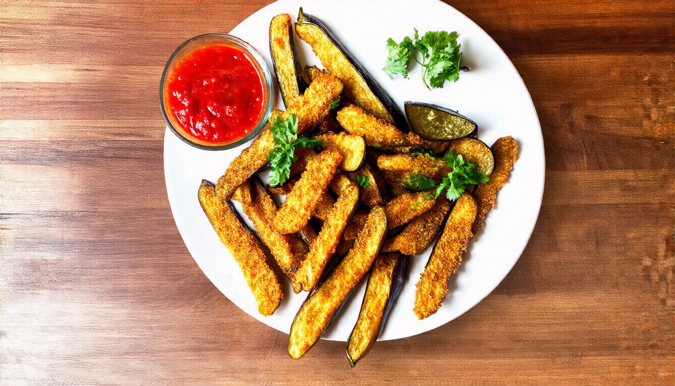 Crispy Baked Eggplant Fries: A Healthy Twist on a Greasy Classic!
