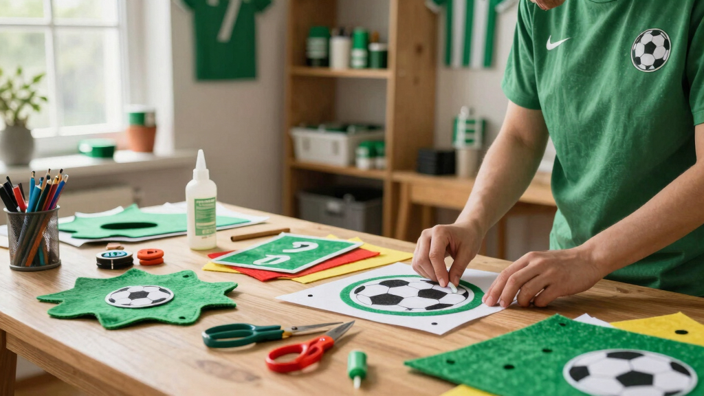 soccer fan arts and crafts supplies