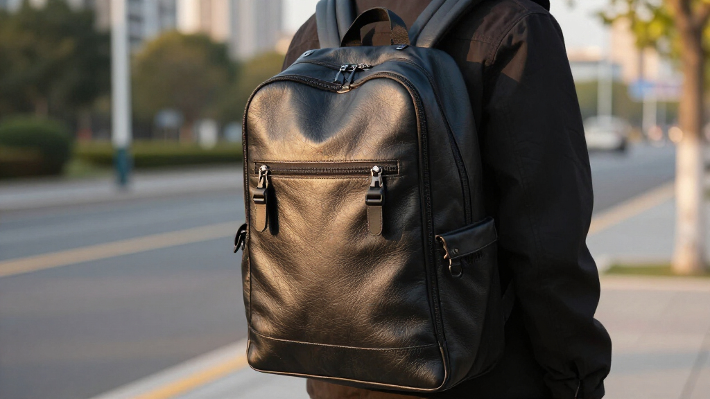 anti theft leather backpacks
