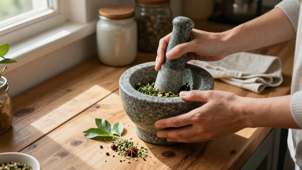 mortar and pestle granite