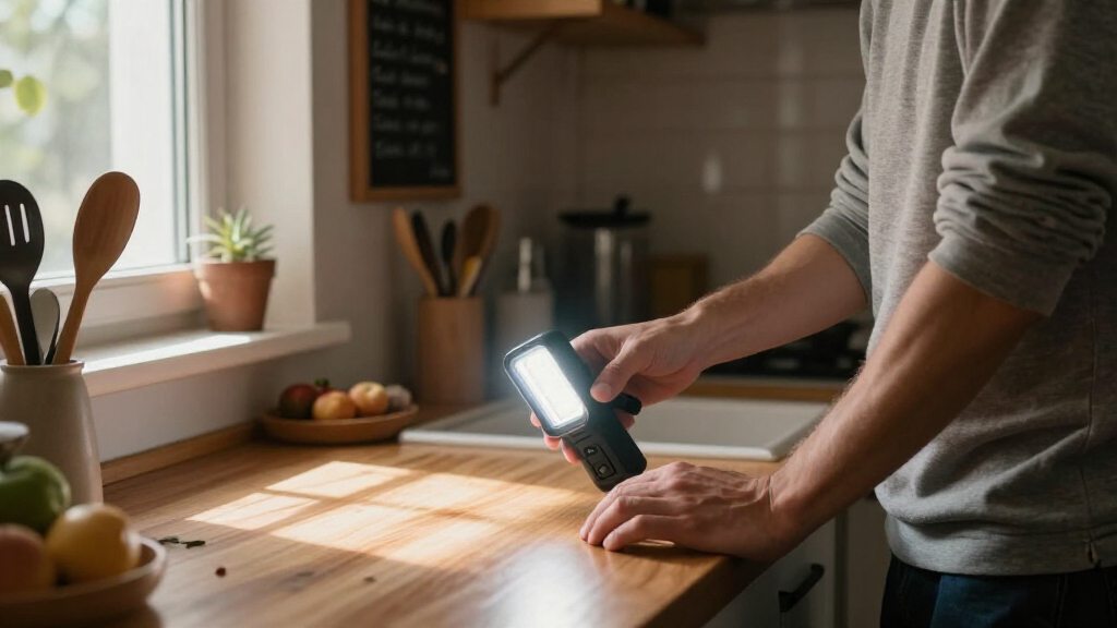rechargeable led work light for outages