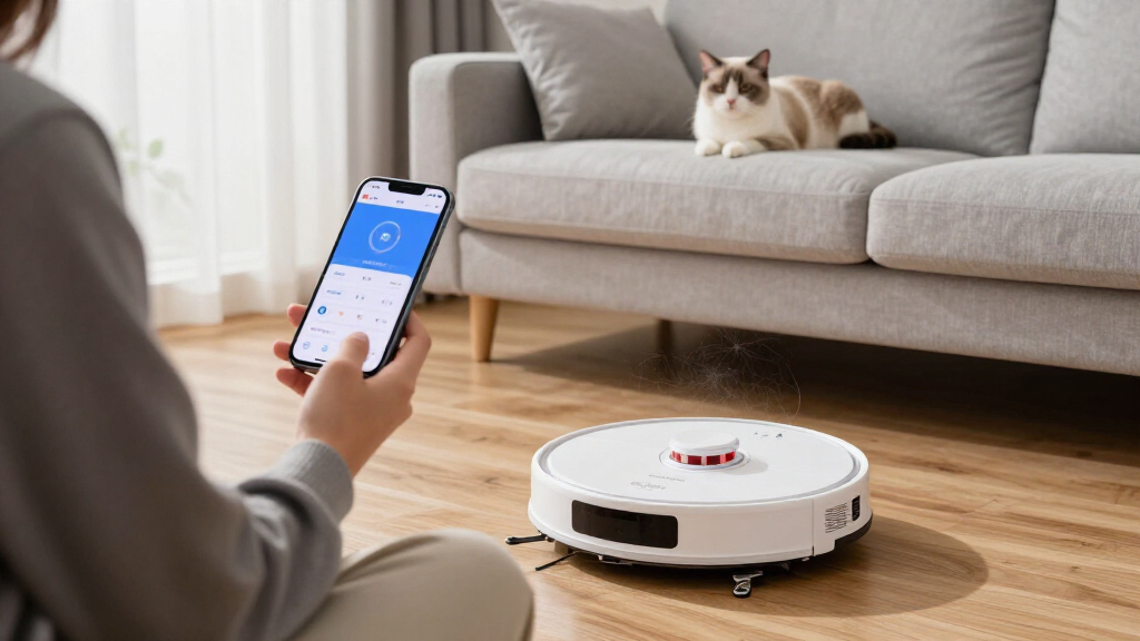 robot vacuum for pet hair with mapping