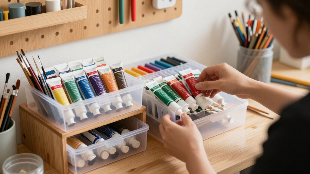 art supplies storage organizers