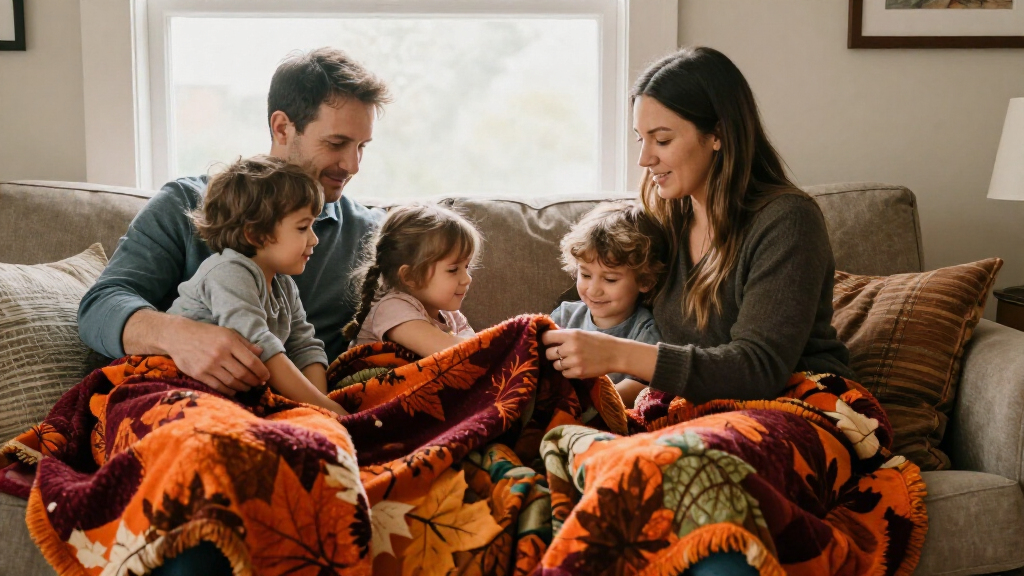 family fall blankets