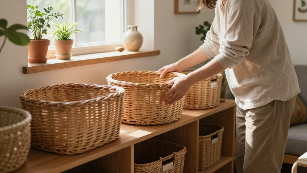 storage baskets for shelves