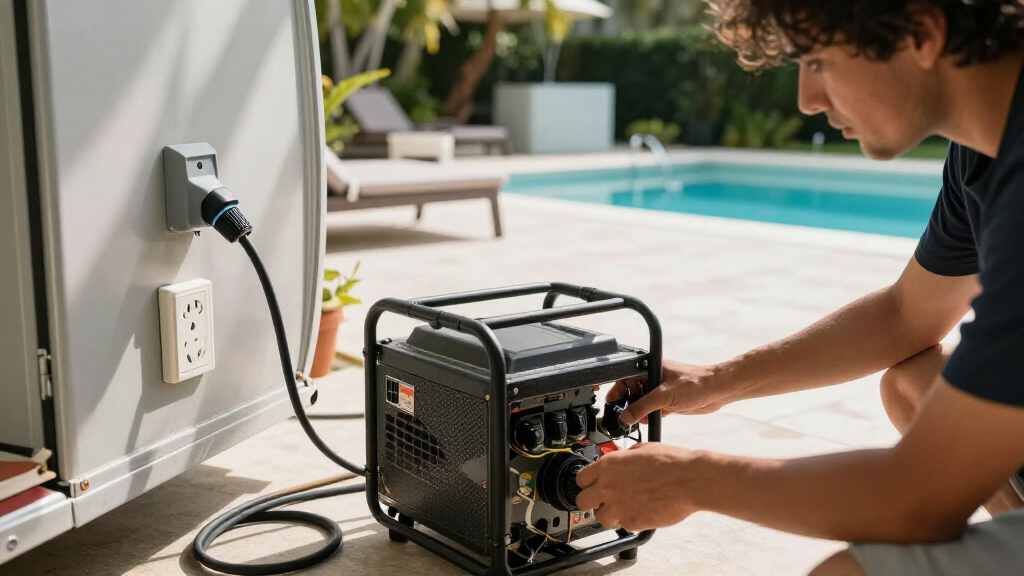 50 amp generator for restroom trailer hookup