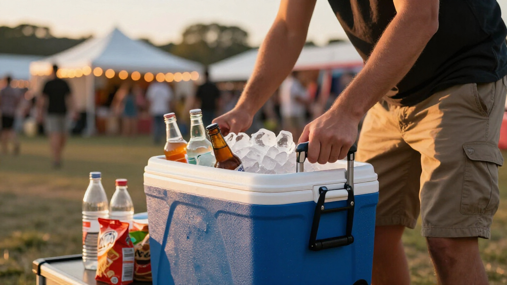 large rolling cooler for festivals