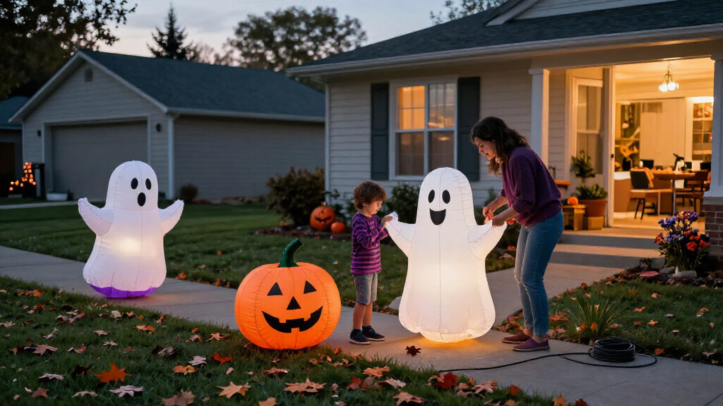 Halloween inflatable yard decorations