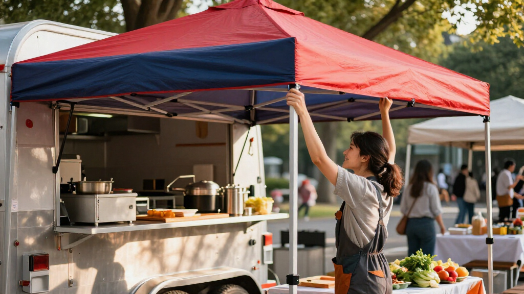best waterproof canopies for food trailer setup