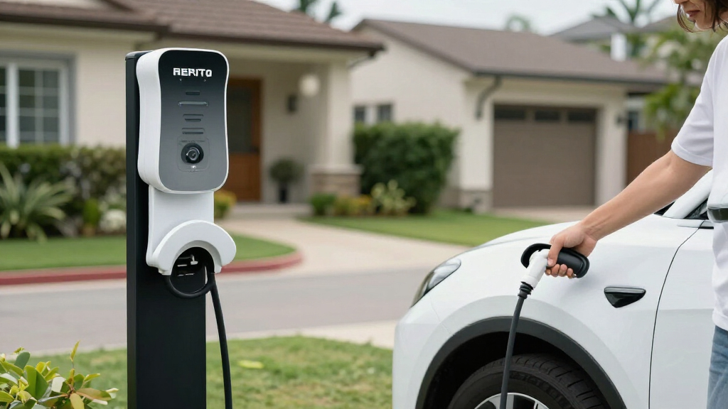 best level 2 ev charger pedestal for outdoor parking