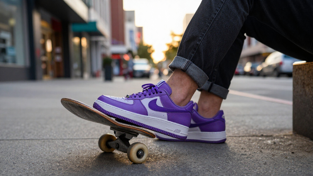 best purple Nike Air Force 1 sneakers