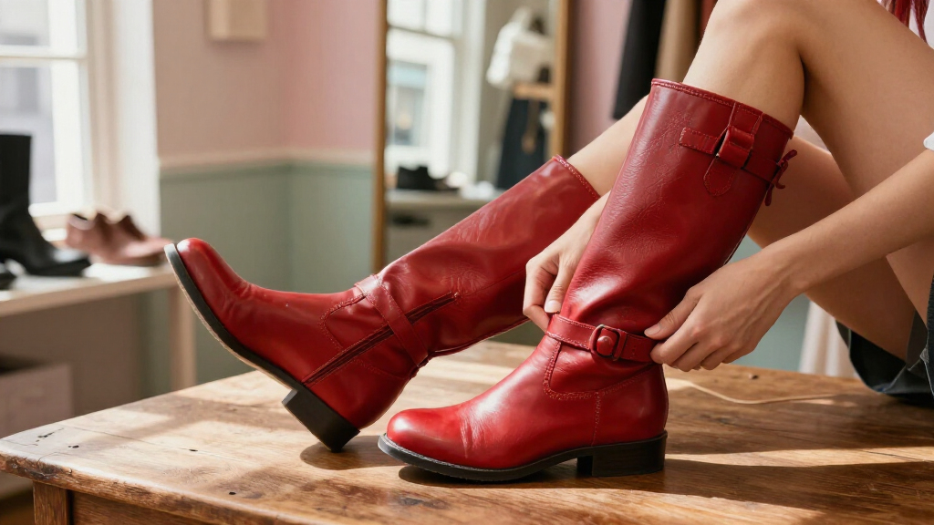 best retro knee-high boots