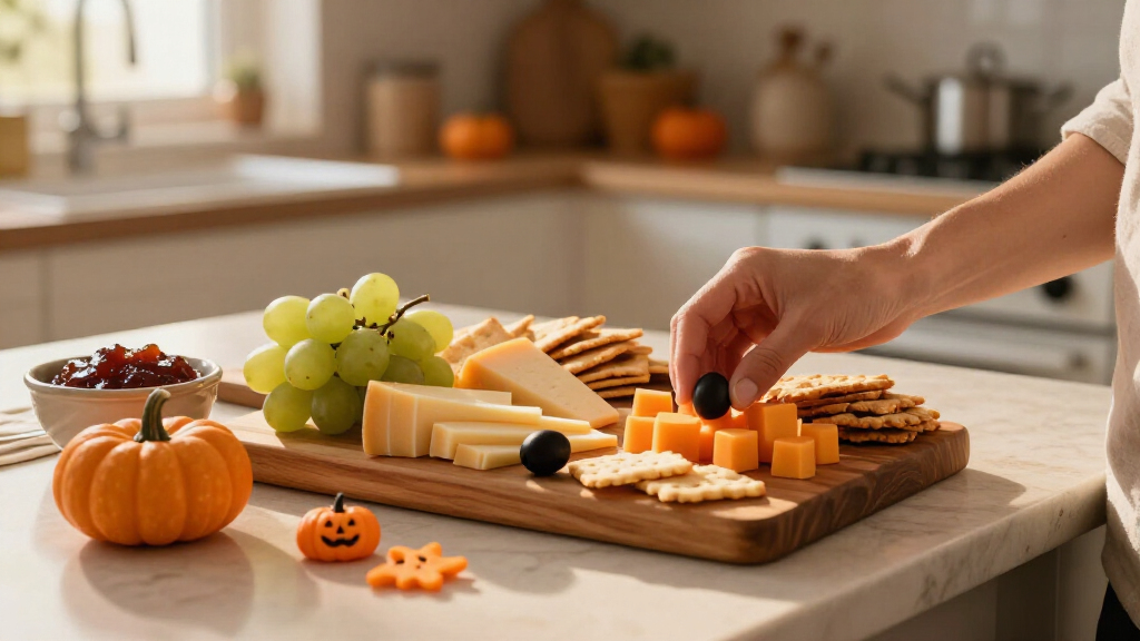 Halloween charcuterie board supplies