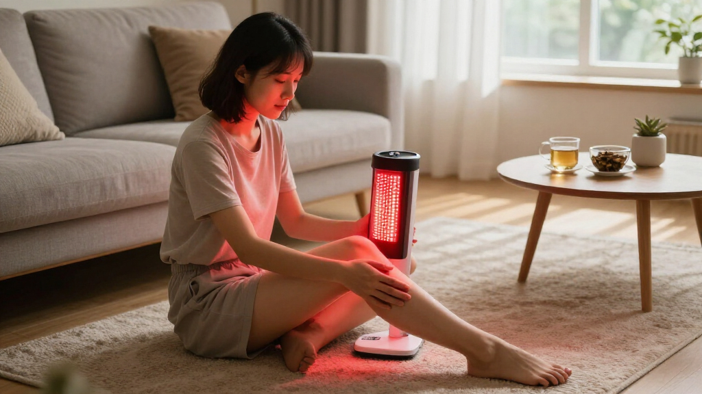 red light therapy tower