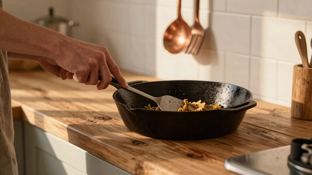 manual cast iron cookware