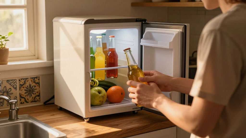 best retro mini fridges