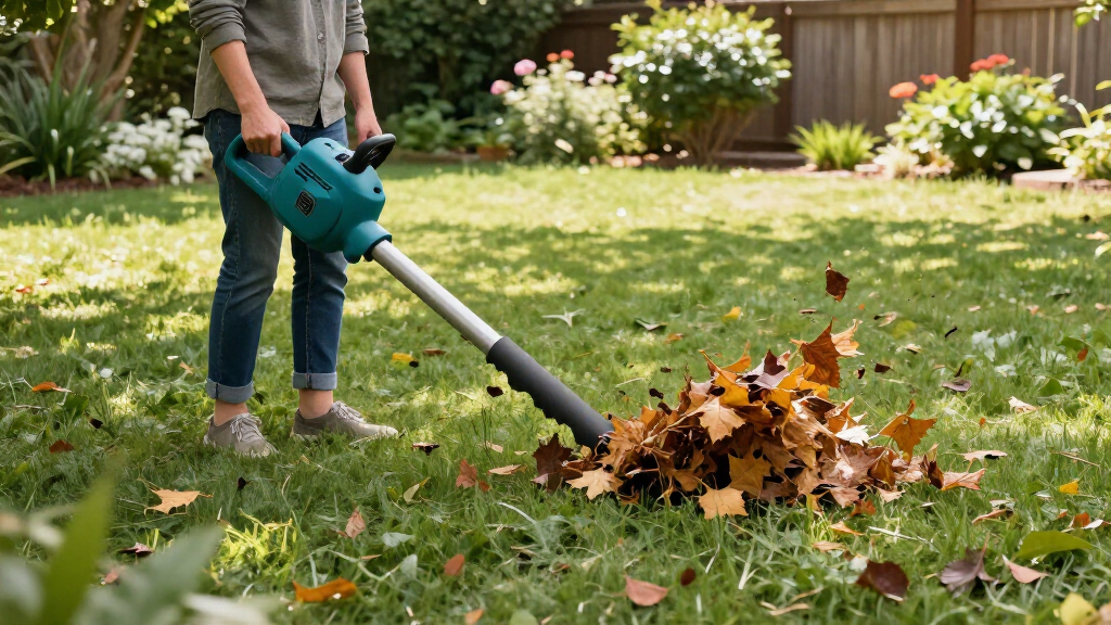 electric leaf blowers for yard cleanup