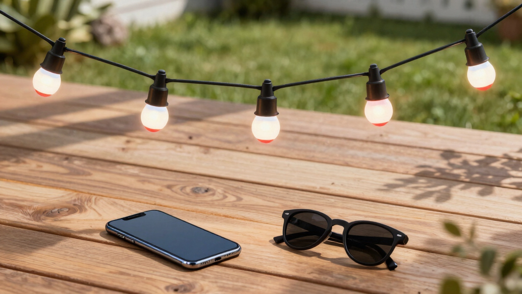 patriotic outdoor LED string lights