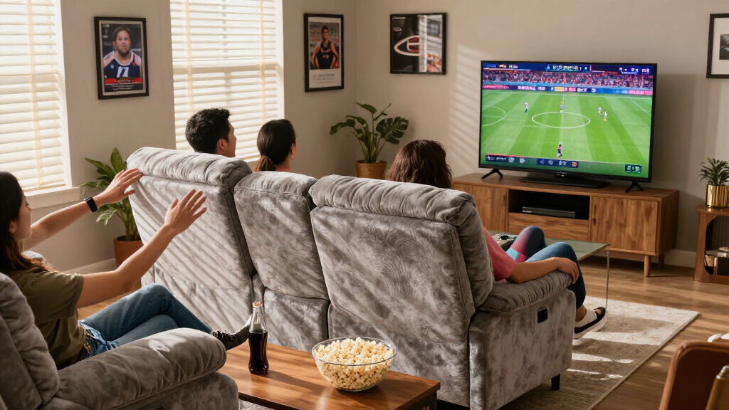 best dual recliner loveseat for watch parties