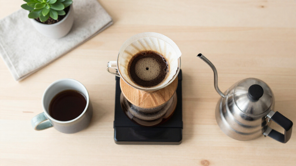 pour over coffee station